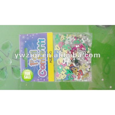 Age 40 table confetti for wedding celebration gift