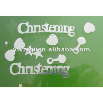 Christening table confetti for wedding celebration gift