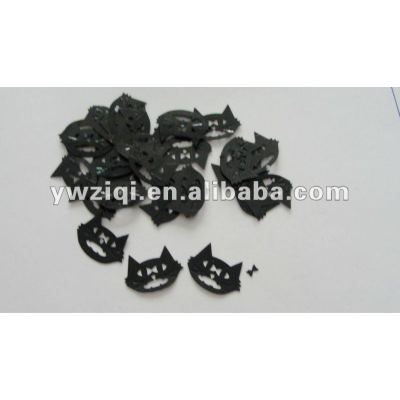 Black cat table confetti for Holloween celebration gift