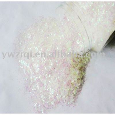 PET rainbow color flakes for Christmas crafts decoration
