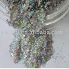 Holographic silver color glitter powder for decoration