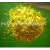 Gold color fine glitter powder fiber