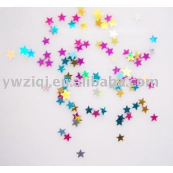 Colorful Decorative Glitter Star Flake