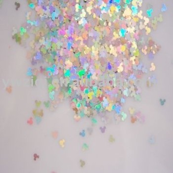 PET holographic colors flake confetti for nail art