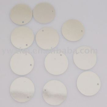 PET round shaped confetti for garment decoration