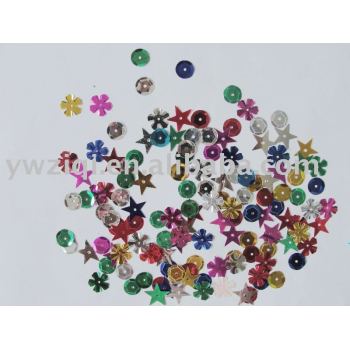 metallic color PVC party series table confetti