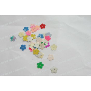 PVC Flower shape sequins for garments decoration