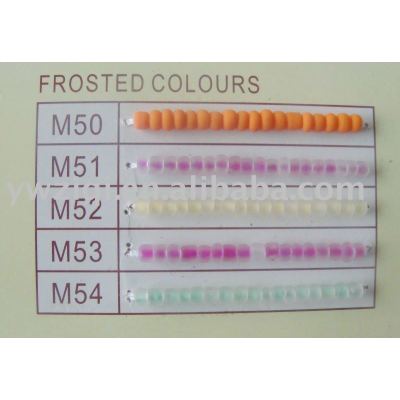 Frosted colors glass seed beads for jewelry