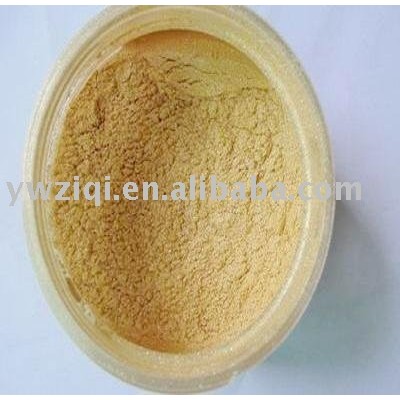 Gold color pearlescent powder for cosmetic