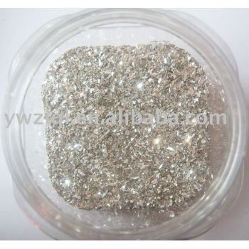 PET glitter glass fragment