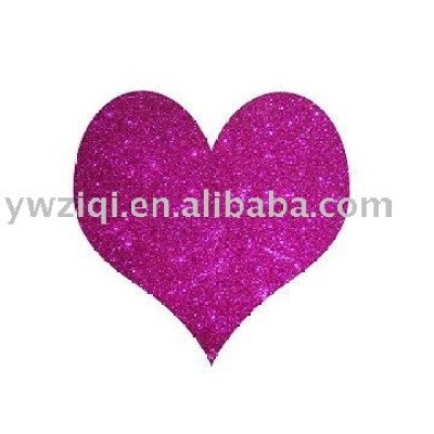 Rose pink color Glitter powder using in greeting cards