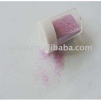 beautiful hexagon rainbow PET glitter powder for embossing