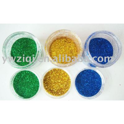 High temperature hexagon colourful glitter powder