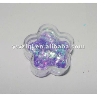 Rainbow purple color glitter powder for arts & crafts