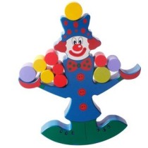 Wooden Colored Clown Balance Blocks