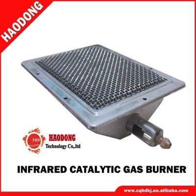 Gas infrared burner replacement for bbq grills