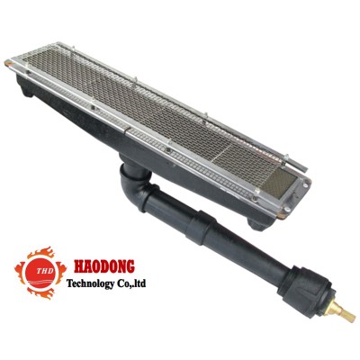 Gas radiant infrared heating system for furnace,oven