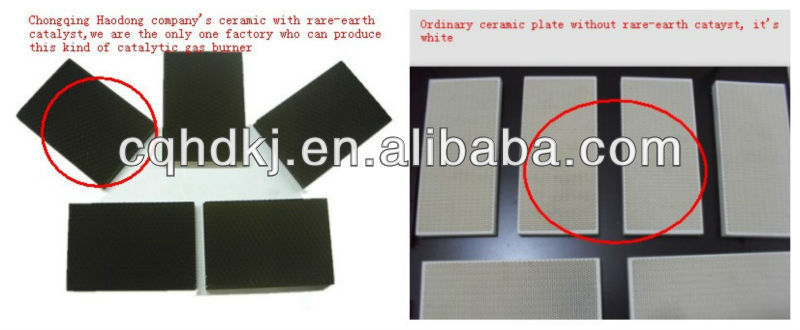 New-type Catalytic infrared ceramic plate for gas heater