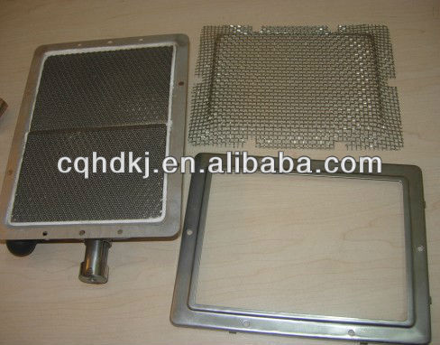 Honeycomb infrared ceramic plates for gas burner