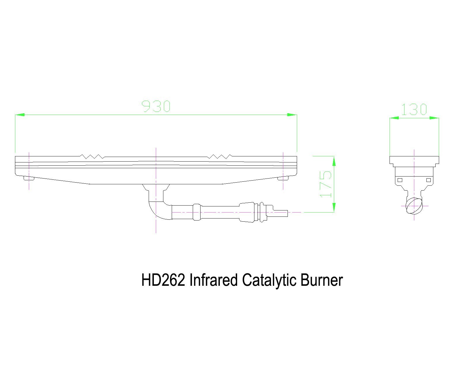 HD262 Infrared Rotary Catalytic Burner