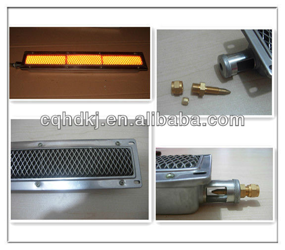 Portable infrared gas cooker metal burner