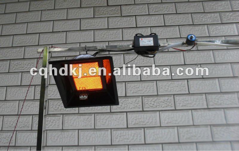 Flameless and energy saving outdoor gas heater