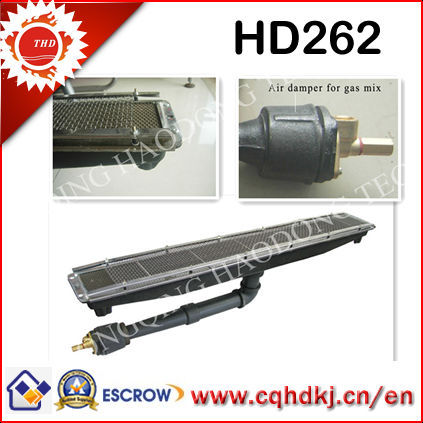 gas red radiator heater for industrial oven