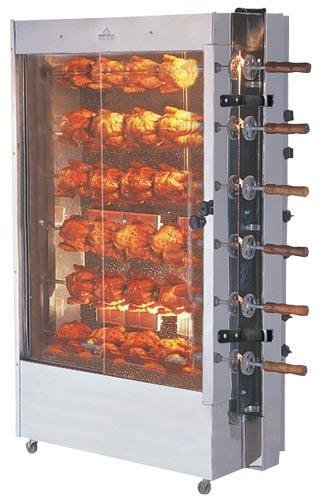 Rotary Chicken Kebab Machine Gas Burner HD400