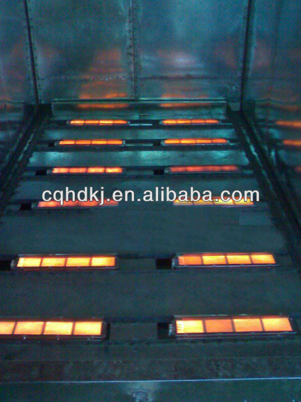infrared gas heater for industrial conveyor oven