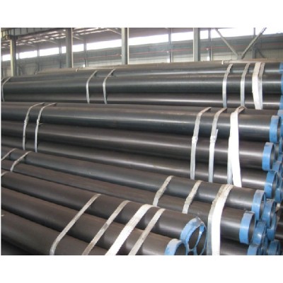 Welded round steel pipe and tube