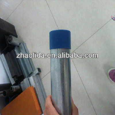 Hot Dipped Galvanized Steel Pipe with PVC Cap