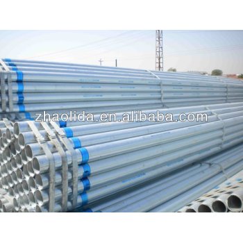 BS/EN/ASTM standard galvanized steel pipe used for low pressure liquid delivery