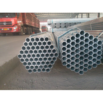 HR ASTM A53 ERW Galvanized Carbon Steel Pipe Zinc Coating 120g/m2