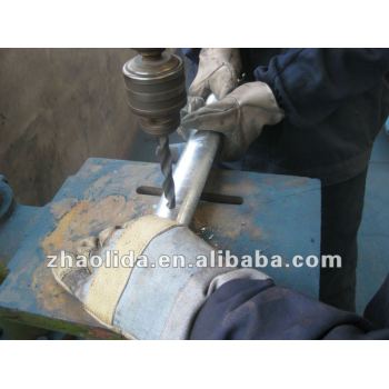 Hot dip Galvanized steel pipe/tube with drilling hole