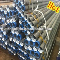 threaded galvanized pipe with PVC cap