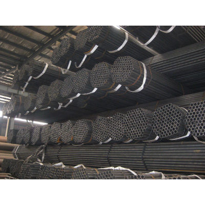 black structural steel pipe
