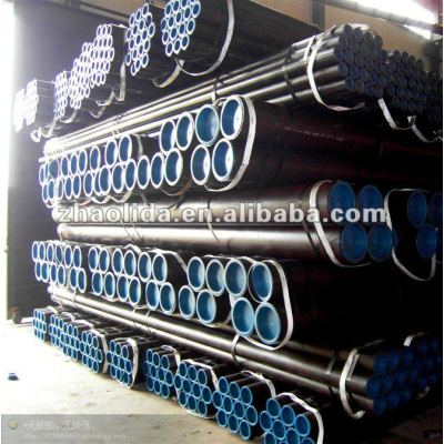 Prime ASTM A53 Gr.B 8" SCH80 Black Painted Seamless Steel Pipe