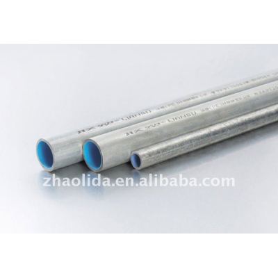 galvanized steel pipe with plastic inner-lined pipe