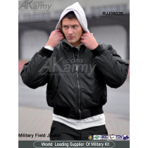 Poly Black Military MA1 Jacket