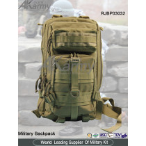Khaki 3P Military Backpack