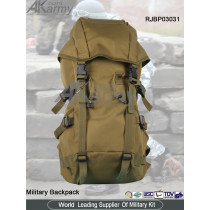Khaki Military Backpack with Cover