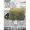 Drab Green Polyester Canvas Military Backpack