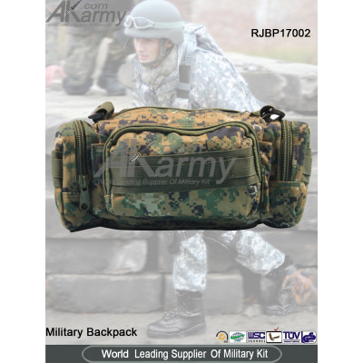 Digital Woodland Waist Military Pack