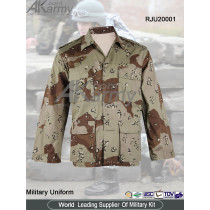 6-Color Desert Camouflage Poly / Cotton Twill BDU Coats