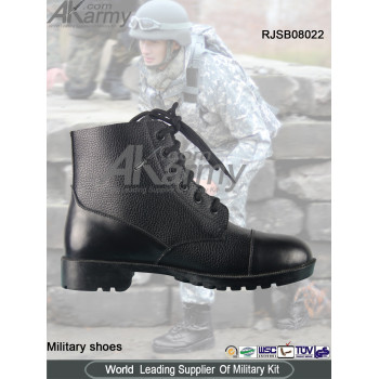 Midi Black  Military Boots