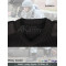 Wool/Acrylic Black V-Neck Military Sweater/Pullover