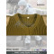 Wool Drab Green V-Neck Military Sweater/Pullover