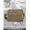 Drab Green Polyester Canvas Military Backpack