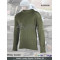 Olive Wool Military Sweater