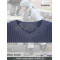 Navy Blue  V-neck Sweater
